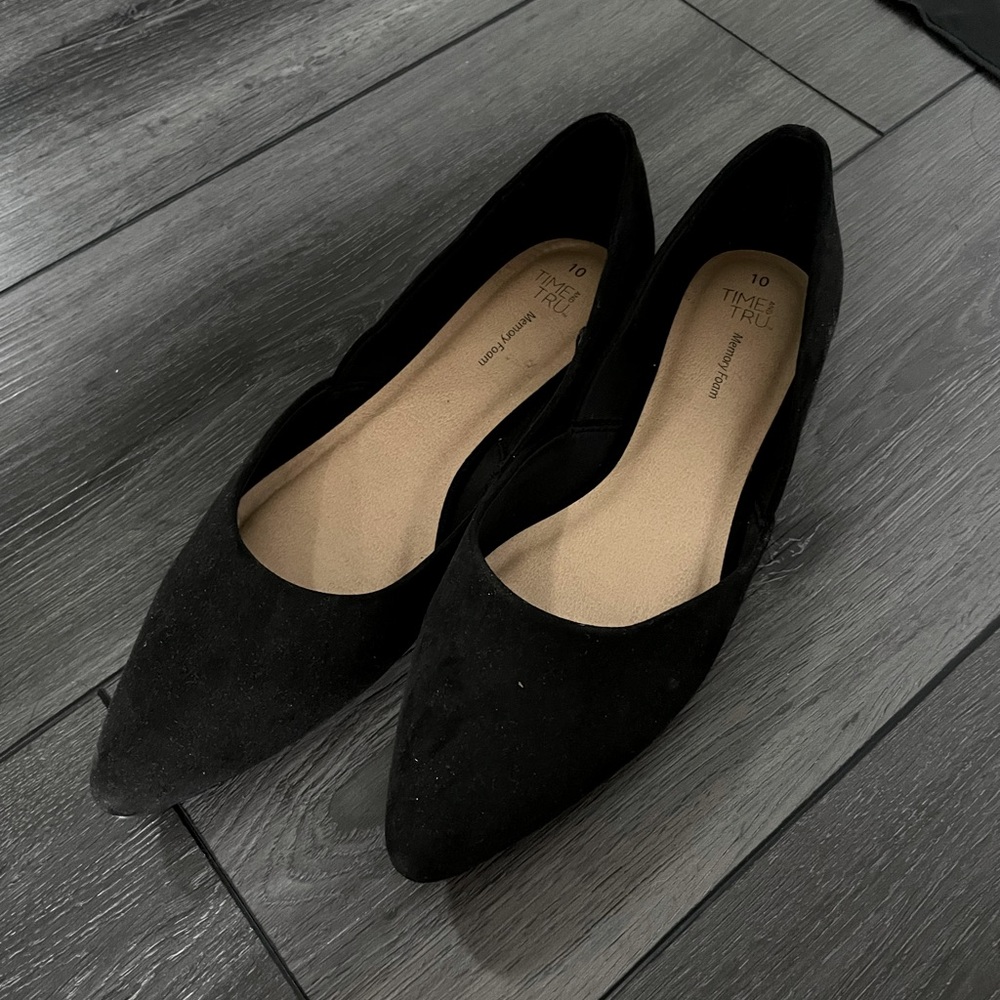 ❌SOLD ❌  Black ballet flats slip on Sz 10